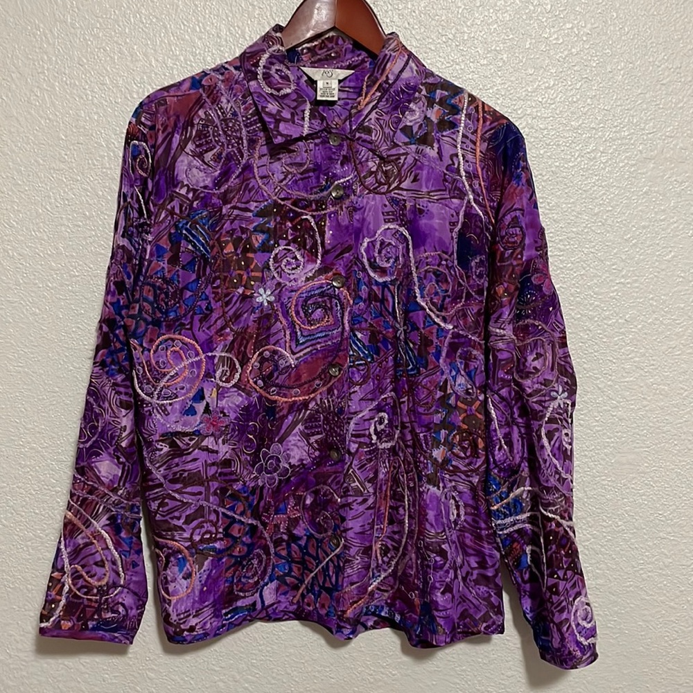 iOS silk blouse … medium